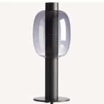 أباجورة طاولات معاصرة، مقاس 22×22×180 سم، لون أسود