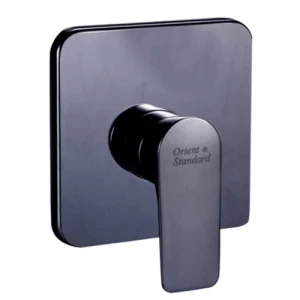 Shower Mixer Black Color Square Shape Single Line | Al Muhaidib Sanitary and Ceramic