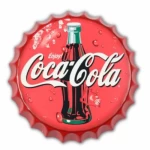 لوحة ديكور معدنية حمراء، مقاس 35 سم