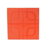 بلاط أسمنت تصميم تقاطع، لون أحمر، طول 40 سم × عرض 40 سم × سمك 4 سم | وسد للصناعة