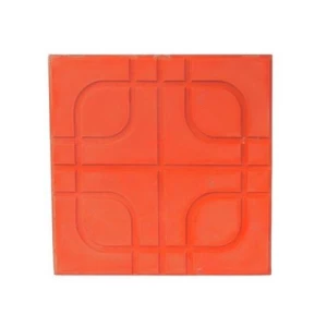 بلاط أسمنت تصميم تقاطع 40×40×4 سم لون أحمر | Al Wasd Industrial