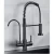 Pull Out Kitchen Sink Mixer With Desalting Filter, Black
