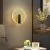 Subtle Glow Black Wall Lamp, 20 cm Diameter