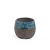 Ceramic plant pot, size 16x13 cm, blue with brown
