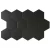 Essence Porcelain for floors and walls, size 16×14 cm, black color, thickness 9 mm