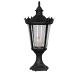 فانوس علاقي جداري خارجي، لون أسود، أبعاد 40×20 سم