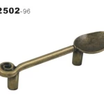 مقبض مطبخ زنك، شكل معلقة، مقاس 96 مم، تشطيب نيكل مصنفر