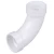 PVC Elbow Long Radius 45°  Sappco Brand Size ¾ inch White Color 