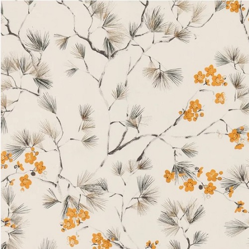 Belgian Floral Wall Covering 10m x 0.53m, Beige Color | Abyat Company