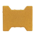 Smooth Interlock Tiles, Behaton Design, Size 19.8x16.3 cm, Thickness 6 cm, Yellow Color | Al Sarif Company