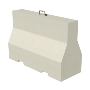 Gray Reinforced Concrete Barriers 100x85x50 cm, Single Hook, Two Forklift Openings | Matkel Store