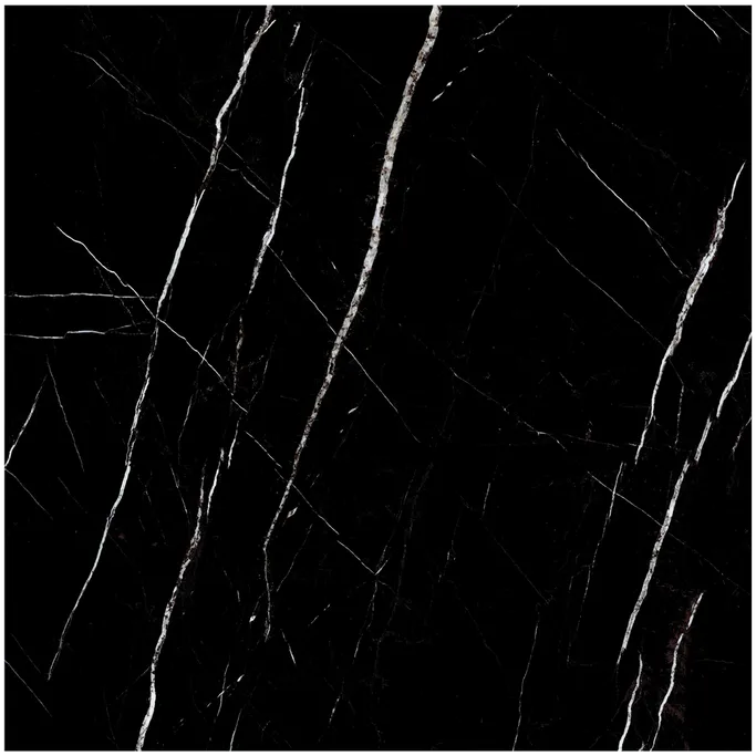 Polish Porcelain Tiles 120x120 cm, Black Color, Marquina Model | Abyat Company