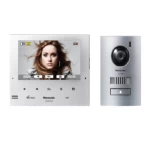 فيديو انتركم باناسونيك 7 بوصة، شاشة عرض LCD، لون فضي، تصميم بزراير لمس