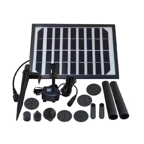 Solar Powered Fountain 19.5×24.5×33 cm Black, 220V | Zahrat Al Rayyan Establishment