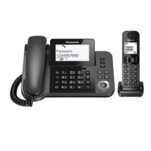 Panasonic Digital Corded and Cordless Telephone with 1 Corded and 1 Cordless Handset | Panasonic