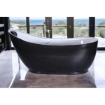 Modern royal Bathtub, black and White, Size 78x180 cm