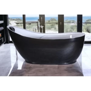 مغطس حمام رويال مودرن 78×180 سم، اسود و ابيض | البيت الانيق للادوات الصحية