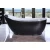 Modern royal Bathtub, black and White, Size 78x180 cm