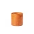 Ceramic plant pot, size 15x16 cm, orang color, cylindrical shape