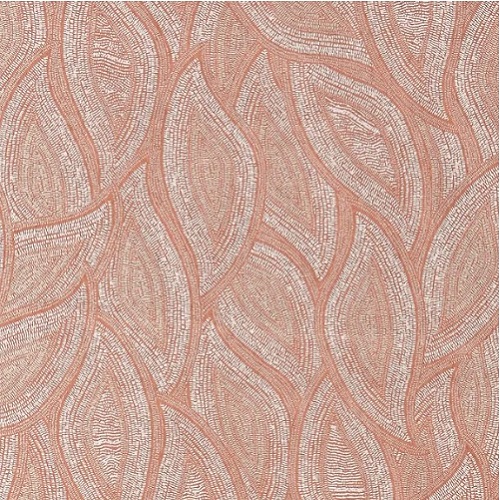 Leaf-Patterned Wallpaper 10m x 0.7m Light Pink Color, Model Terra | Abyat Company