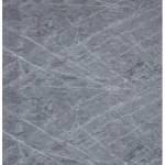 Chinese Marble Alternative, size 280 x 122 cm rectangle, dark gray with white veins