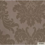 ورق جداري كلاسيكي طول 10 م، عرض 0.73 م، لون بني داكن، موديل 275003