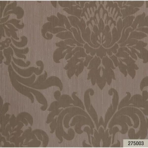 Classic Wallpaper 10m Length, 0.73m Width, Dark Brown Color | Balbaid Decor Company
