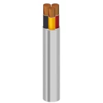 Alfanar 4sq mm Three Core Cable 600/1000 Rated Voltage, Flexible Copper Conductor, PVC Insulated 