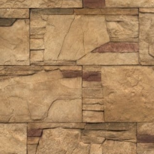 حجر Highland Blend Amber، أبعاد 65-195×85-485 مم، لون بيج غامق | MATHIOS STONE