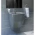Hanging Washbasin Basin Oryx Size 45x49.5x60.5 cm, Grey Color | Saudi Ceramics Factory