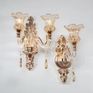 Gold Wall Lighting Unit 24 cm Height, 26 cm Width, Gold Color | 