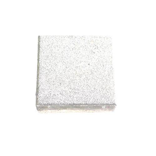 Square Shape Interlock Paver Tiles 100x100x60 mm, White Color | Opal United Factory For Concrete Products
