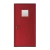 Fire door SFFECO  stainless steel  with square glass window Model SF/SD Single Door leaf size 1950×900   mm  Color Red