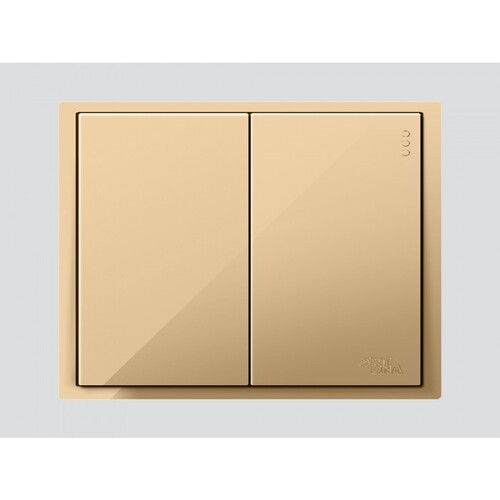 Double Switch D3 Piano 7×7 cm Gold Color 10 Amp | Art DNA