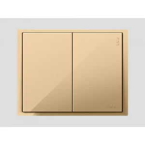 Double Switch D3 Piano 7×7 cm Gold Color 10 Amp | Art DNA