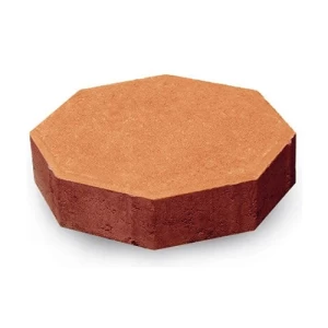 Octagonal Interlock Paver Tiles Height 6 cm Size 81.6×197 mm Brown Color | Artic