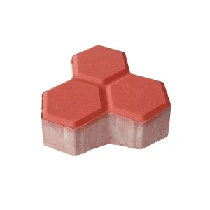 Delta Interlock Paver Tiles Thickness 8 cm Size 8.7×17.7 cm Red Color | Artic