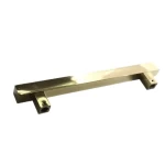 Square Fixed door handle, Thickness 30 mm, Mounting bracket thickness 25 mm, Length 100 cm, Gold Color
