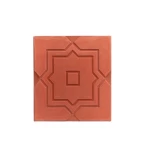 Decorative wall tiles Islamic Design, Size 40×40 cm, Thickness 4 cm, Light Red Color | Al Sarif Company
