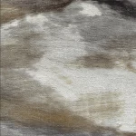 ورق جداري كلاسيكي غلاف فينيل، طول 15.6م، عرض 106 سم، لون ابيض مع ذهبي ورمادي 