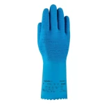 Chemical Protection Gloves, Blue Color length 320 mm, size 9 Large