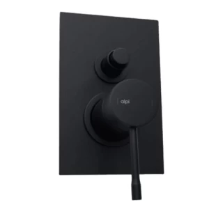 Italian Two Way Concealed Shower Mixer 16×11.4×10 cm Matte Black | Hatch Company
