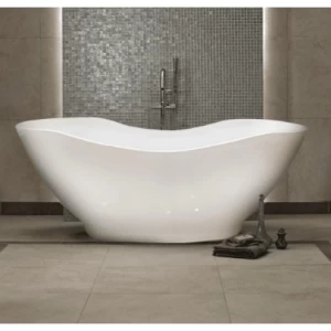 مغطس متنقل تصميم كلاسيك 150×75 سم، ابيض اللون | برايم العربية