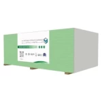 Fire and Moisture resistant Gypsum boards, Size 2700×1200 mm, Thickness 12.5 mm, Green Color, Al Wataniya Gypsum Company 