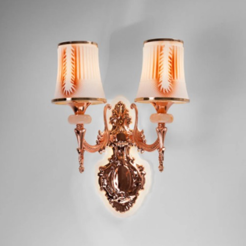 Gold Wall Chandelier 42 cm Height, 17 cm Length | 36256