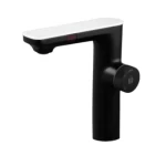 Washbasin Faucet Height 26.1 cm, Matte Black And White Color Middle