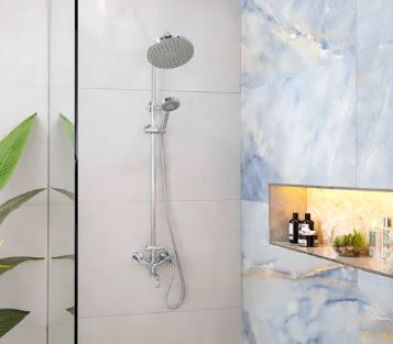 Shower Column Mixer 90x43x13.5 cm, Weight 2.2 kg, Chrome | Abyat Company
