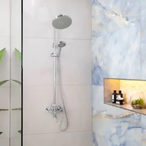 Shower Column Mixer 90x43x13.5 cm, Weight 2.2 kg, Chrome | Abyat Company