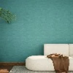 ورق حائط تصميم سادة، مقاس 10 م×50 سم، لون فيروزي