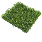 2D Decorative Wall Grass, Coverage 1 m², Green Color